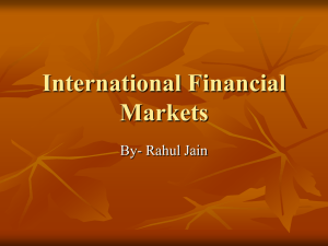 InternationalfinancialMarkets