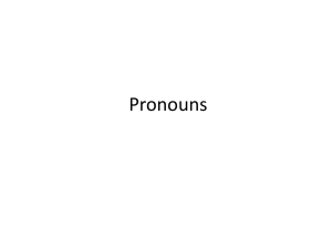 More Pronouns - Henry County Schools