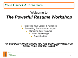 PowerPoint Resume Presentation