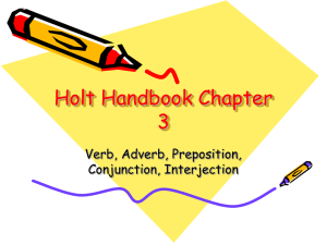 Holt Handbook Chapter 3