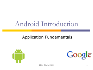 Android Application Fundamentals ( PPT