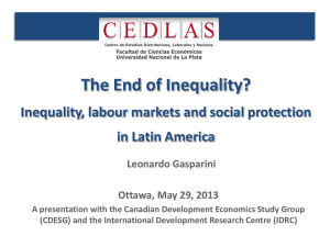 Inequality, labour markets and social protection in Latin America