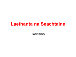 Laethanta na Seachtaine
