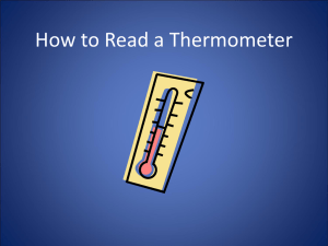 How to read a thermometer