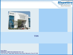Sinewave Computer Services Pvt. Ltd. Taxbase, Page 11 TDS