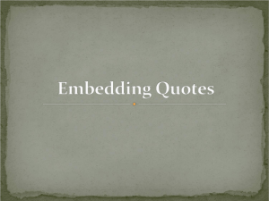 Embedding Quotes