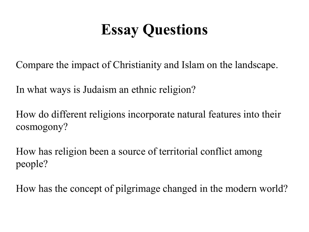 islam and christianity essay