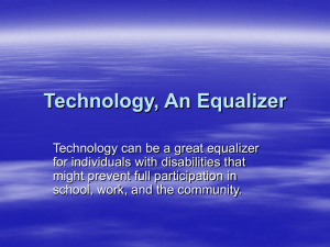 Technology_An_Equalizer
