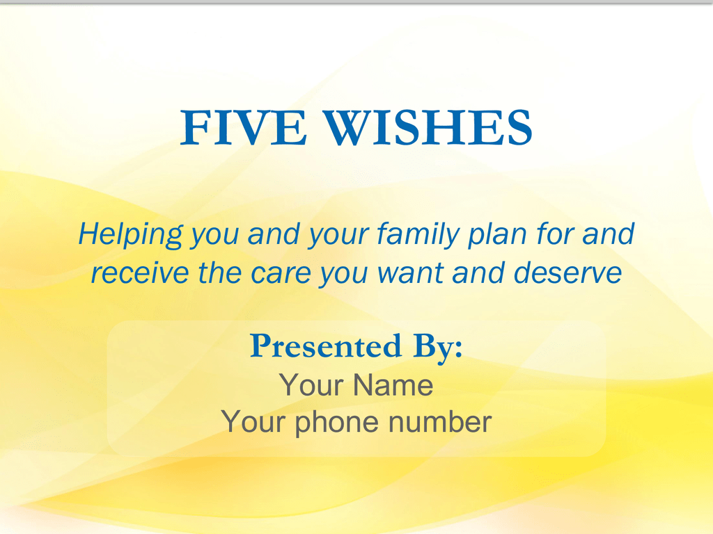 five-wishes-powerpoint-presentation