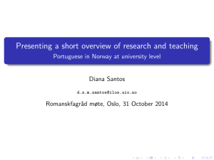 Portuguese in Norway at university level