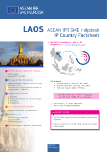 Laos Factsheet - ASEAN IPR SME Helpdesk