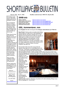 SWB-info QSL, kommentarer, mm. - Hard-Core