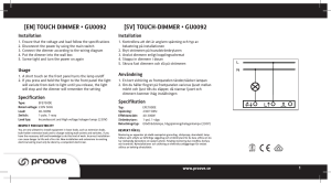 [en] touch dimmer • gu0092