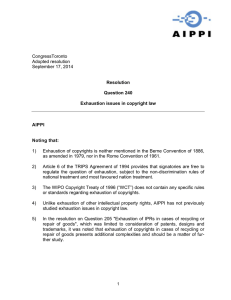 CongressToronto Adopted resolution September 17, 2014