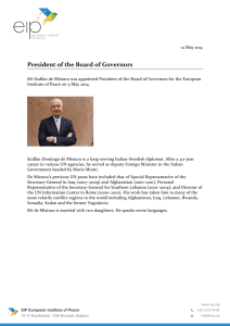 President of the Board of Governors