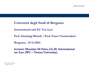 Exchange of information - Università degli studi di Bergamo