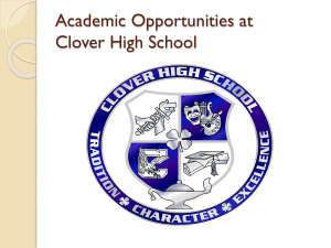 Academic Opportunities at Clover High School