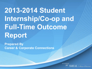 2013-2014 Student Career Outcome Report