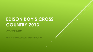 Edison boys cross country 2013