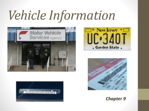 Chapter 9 Vehicle Informa