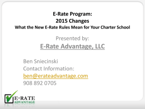 E-Rate Program - Charter School Tools