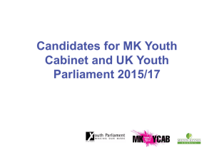 Candidates for MK Youth Cabinet and UK Youth