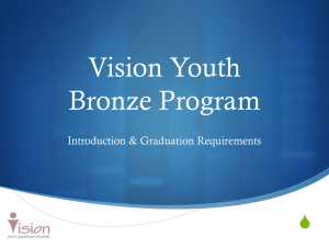 Bronze DEA for Vision Youth Leadership Program