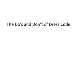 The Do*s and Don*t of Dress Code