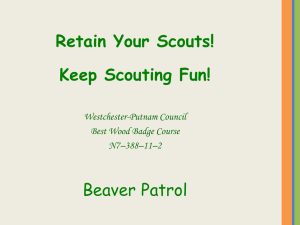 BeaverPatrol-Scout Retention