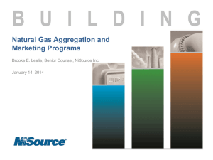 Natural Gas Aggregation and Marketing Programs