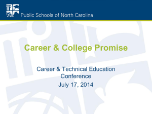 CCP Update for 2014 CTE Conference
