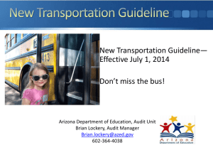 the new state transportation guidlines