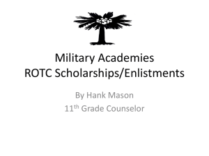 Military Academies ROTC Scholarships