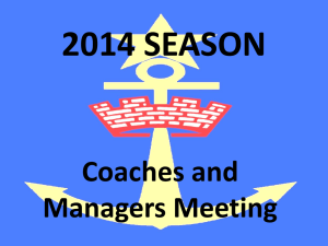 SJRU Coaches Manages Meeting 2014
