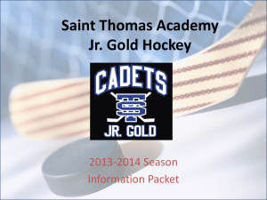 Saint Thomas Academy Jr. Gold Hockey