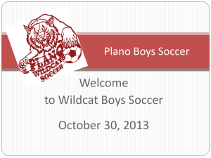 Parent Meeting PowerPoint 13-14 - Plano Wildcats Official Athletics