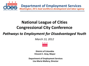 Washington DC`s Labor and Workforce Development Agency