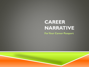 Career Narrative PPT - Greene County Career Center