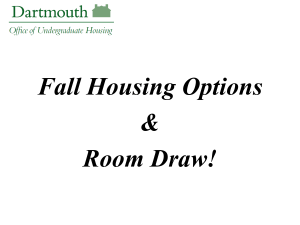 General Room Draw - Dartmouth College