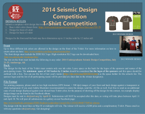 2014 Seismic Design Competition T-Shirt
