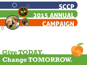 2015 Giving Campaign ppt - State Charitable Contributions Program