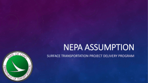 NEPA Assumption - Ohio Department of Transportation