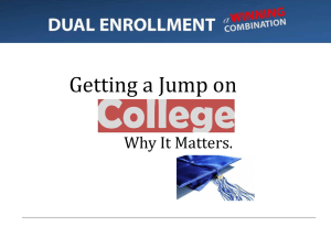 PPT Dual Enrollment DISTRIBUTED ON FLASH