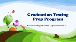 Graduation Testing Prep Program