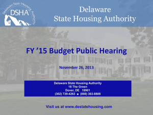 FY2015 Budget Public Hearing Presentation