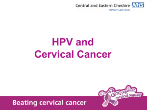 How HPV causes cancer - Cheshire East Council