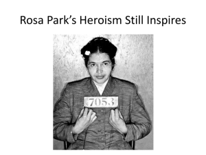 Rosa Park`s Heroism Still Inspires - NBC-CLASS-A-2010-2013