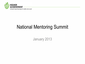 Higher Achievement PPT Template - National Mentoring Partnership