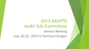 2015 AASHTO Audit Sub
