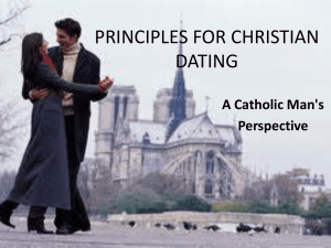 PRINCIPLES FOR CHRISTIAN DATING